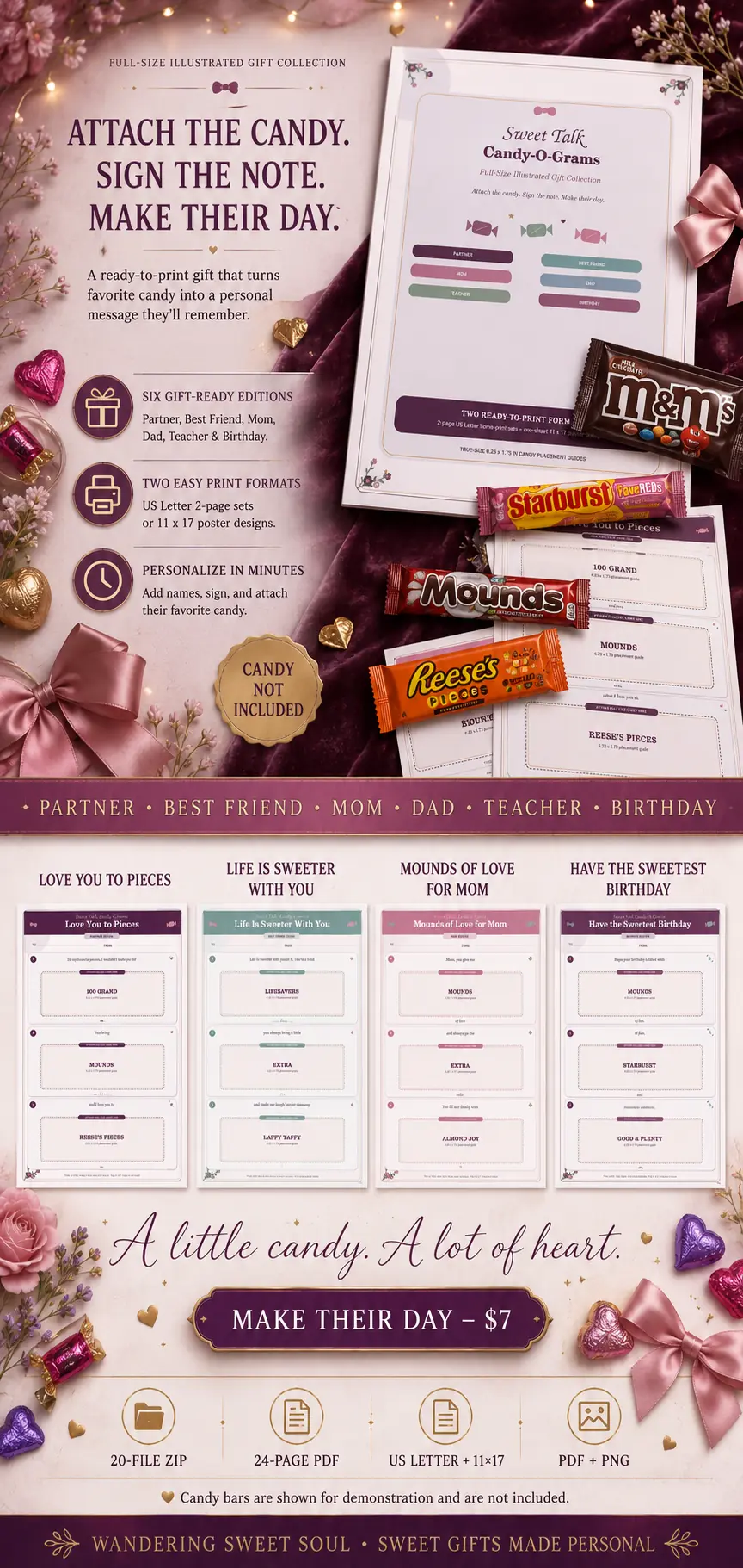 Sweet Talk Candy-O-Grams Gift Bundle