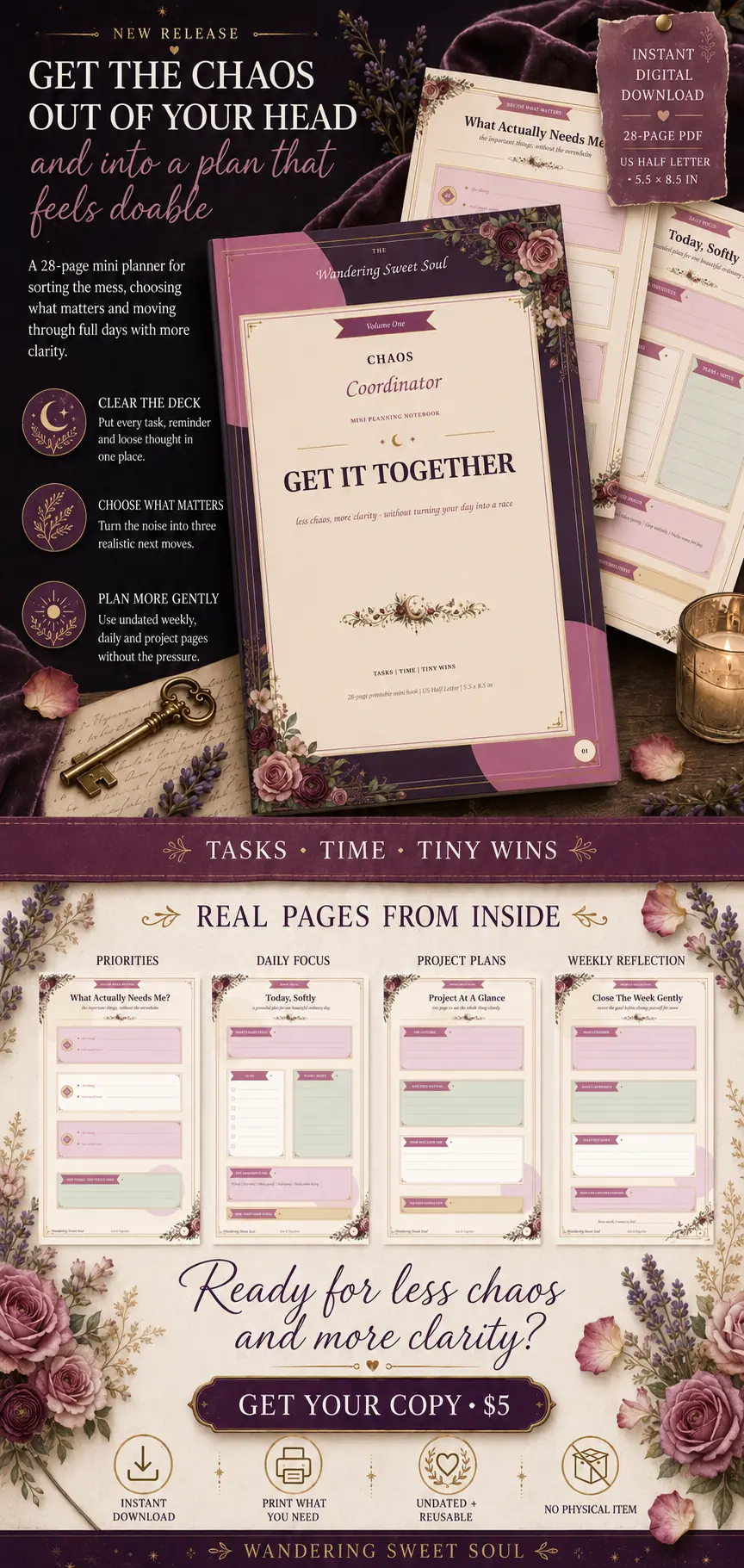 Chaos Coordinator — Get It Together Mini Planner