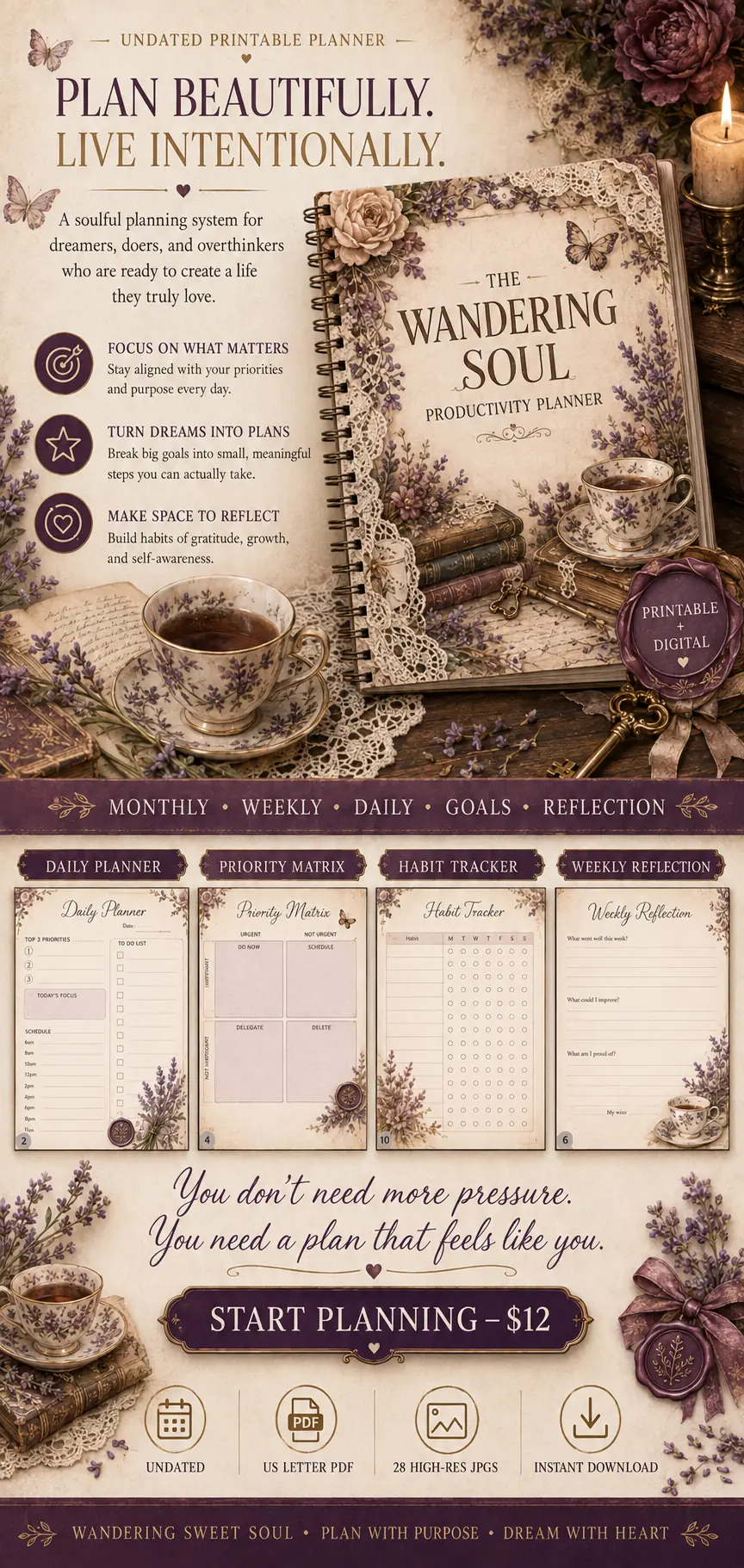 Wandering Soul Productivity Planner